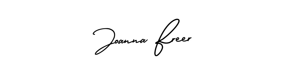 Use a signature maker to create a handwritten signature online. With this signature software, you can design (AmerikaSignatureDemo-Regular) your own signature for name Joanna Freer. Joanna Freer signature style 3 images and pictures png