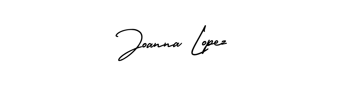 Joanna Lopez stylish signature style. Best Handwritten Sign (AmerikaSignatureDemo-Regular) for my name. Handwritten Signature Collection Ideas for my name Joanna Lopez. Joanna Lopez signature style 3 images and pictures png