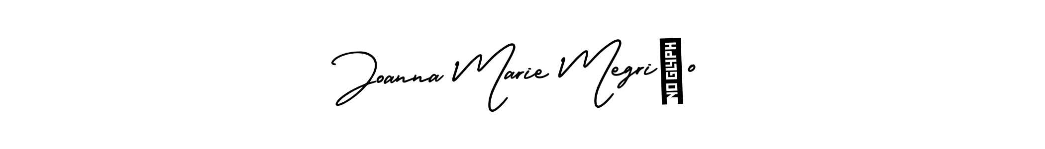 Also You can easily find your signature by using the search form. We will create Joanna Marie Megriño name handwritten signature images for you free of cost using AmerikaSignatureDemo-Regular sign style. Joanna Marie Megriño signature style 3 images and pictures png