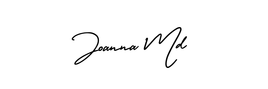 Create a beautiful signature design for name Joanna Md. With this signature (AmerikaSignatureDemo-Regular) fonts, you can make a handwritten signature for free. Joanna Md signature style 3 images and pictures png