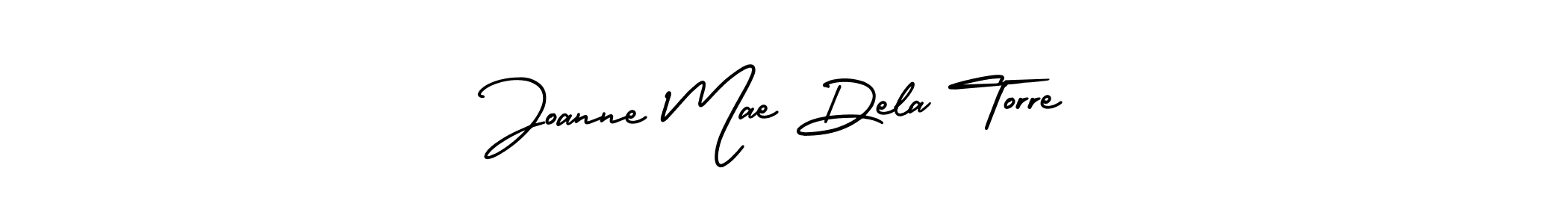 Use a signature maker to create a handwritten signature online. With this signature software, you can design (AmerikaSignatureDemo-Regular) your own signature for name Joanne Mae Dela Torre. Joanne Mae Dela Torre signature style 3 images and pictures png