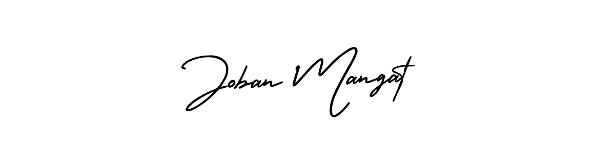 if you are searching for the best signature style for your name Joban Mangat. so please give up your signature search. here we have designed multiple signature styles  using AmerikaSignatureDemo-Regular. Joban Mangat signature style 3 images and pictures png