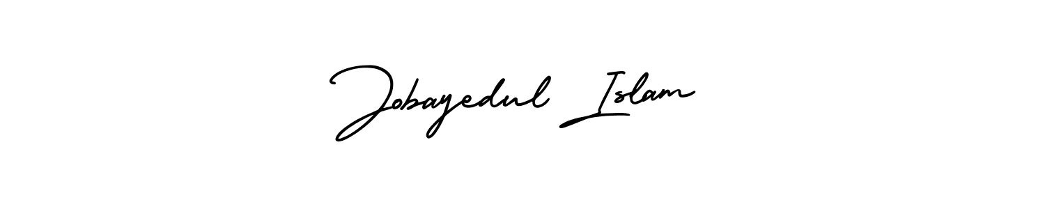 Make a beautiful signature design for name Jobayedul Islam. With this signature (AmerikaSignatureDemo-Regular) style, you can create a handwritten signature for free. Jobayedul Islam signature style 3 images and pictures png