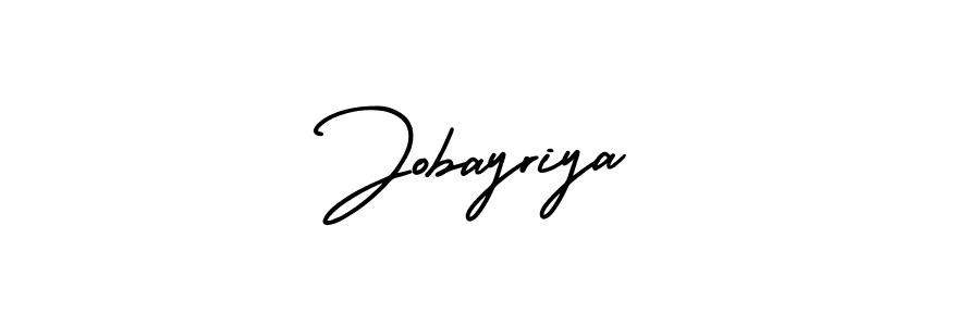 Jobayriya stylish signature style. Best Handwritten Sign (AmerikaSignatureDemo-Regular) for my name. Handwritten Signature Collection Ideas for my name Jobayriya. Jobayriya signature style 3 images and pictures png