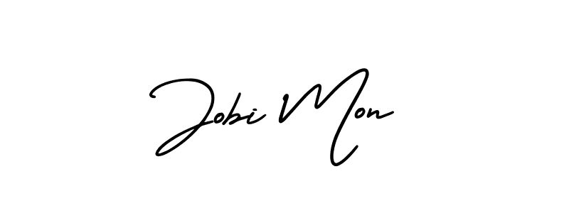 Make a beautiful signature design for name Jobi Mon. With this signature (AmerikaSignatureDemo-Regular) style, you can create a handwritten signature for free. Jobi Mon signature style 3 images and pictures png