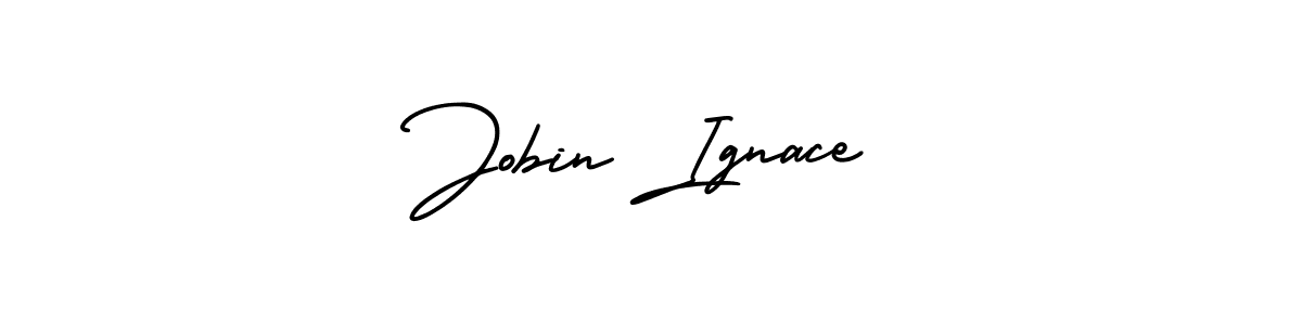 Use a signature maker to create a handwritten signature online. With this signature software, you can design (AmerikaSignatureDemo-Regular) your own signature for name Jobin Ignace. Jobin Ignace signature style 3 images and pictures png