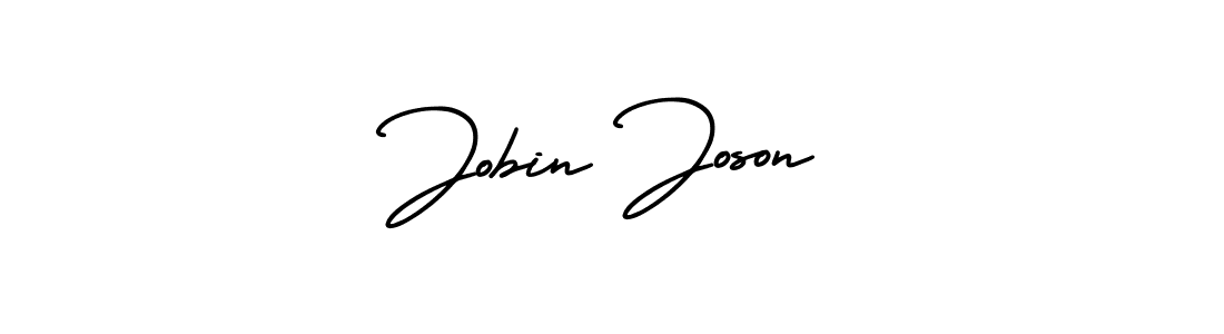 Design your own signature with our free online signature maker. With this signature software, you can create a handwritten (AmerikaSignatureDemo-Regular) signature for name Jobin Joson. Jobin Joson signature style 3 images and pictures png