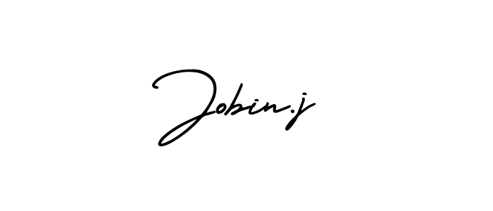 This is the best signature style for the Jobin.j name. Also you like these signature font (AmerikaSignatureDemo-Regular). Mix name signature. Jobin.j signature style 3 images and pictures png