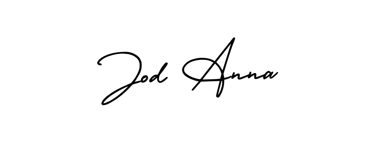How to Draw Jod Anna signature style? AmerikaSignatureDemo-Regular is a latest design signature styles for name Jod Anna. Jod Anna signature style 3 images and pictures png