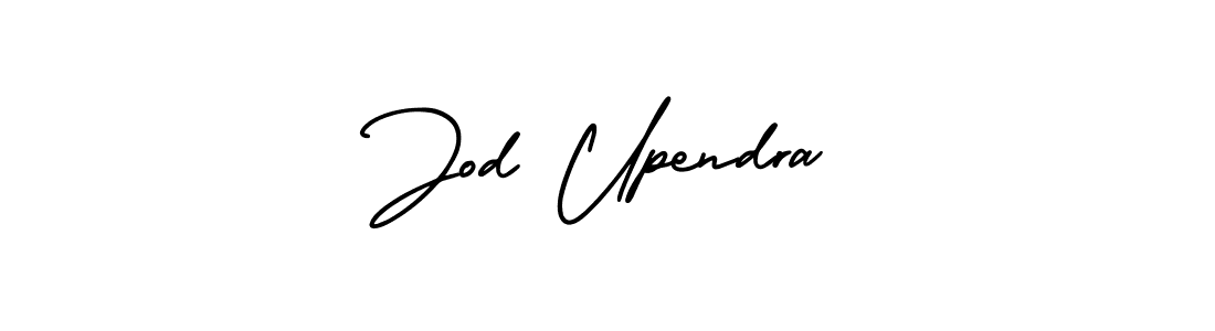 Make a beautiful signature design for name Jod Upendra. With this signature (AmerikaSignatureDemo-Regular) style, you can create a handwritten signature for free. Jod Upendra signature style 3 images and pictures png