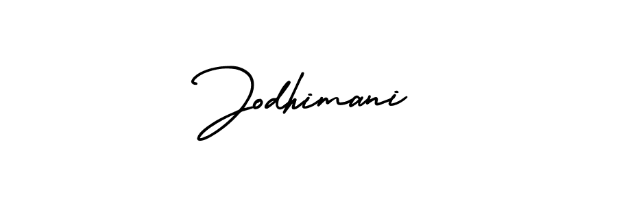 Make a beautiful signature design for name Jodhimani. With this signature (AmerikaSignatureDemo-Regular) style, you can create a handwritten signature for free. Jodhimani signature style 3 images and pictures png