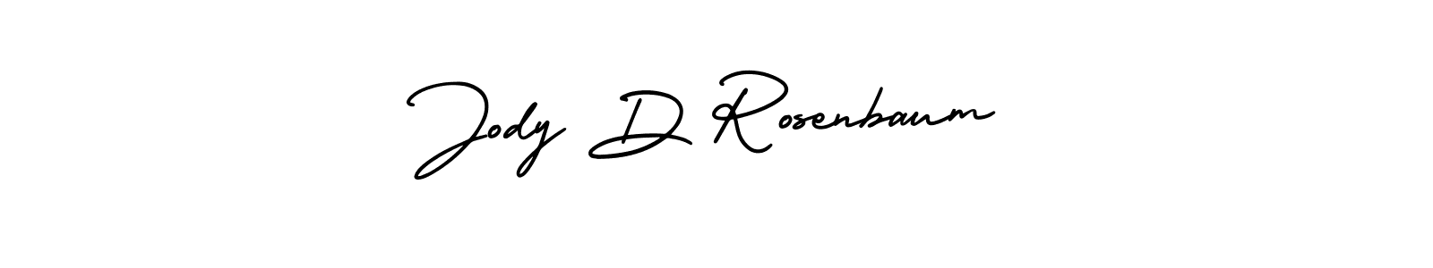 You should practise on your own different ways (AmerikaSignatureDemo-Regular) to write your name (Jody D Rosenbaum) in signature. don't let someone else do it for you. Jody D Rosenbaum signature style 3 images and pictures png