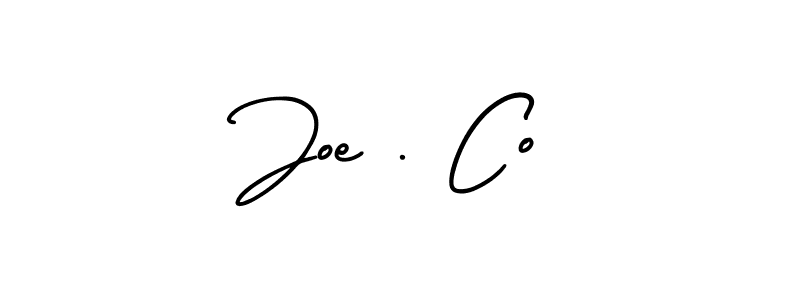 Joe . Co stylish signature style. Best Handwritten Sign (AmerikaSignatureDemo-Regular) for my name. Handwritten Signature Collection Ideas for my name Joe . Co. Joe . Co signature style 3 images and pictures png