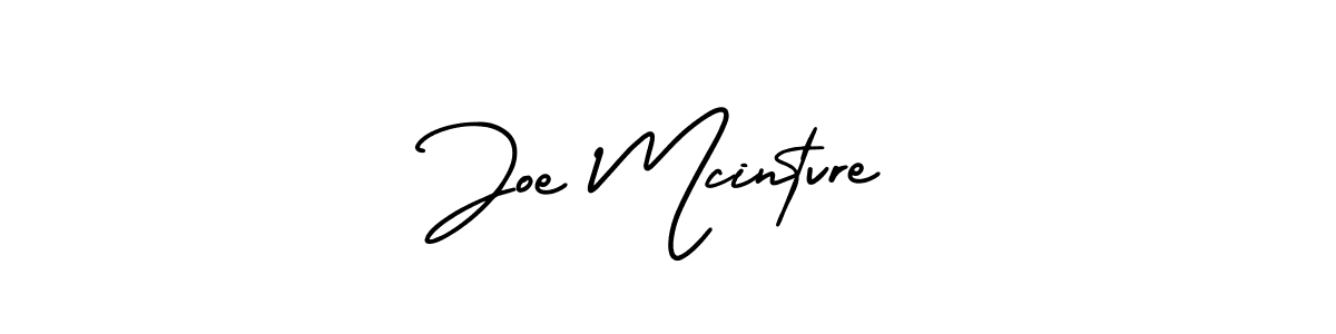 Use a signature maker to create a handwritten signature online. With this signature software, you can design (AmerikaSignatureDemo-Regular) your own signature for name Joe Mcintvre. Joe Mcintvre signature style 3 images and pictures png