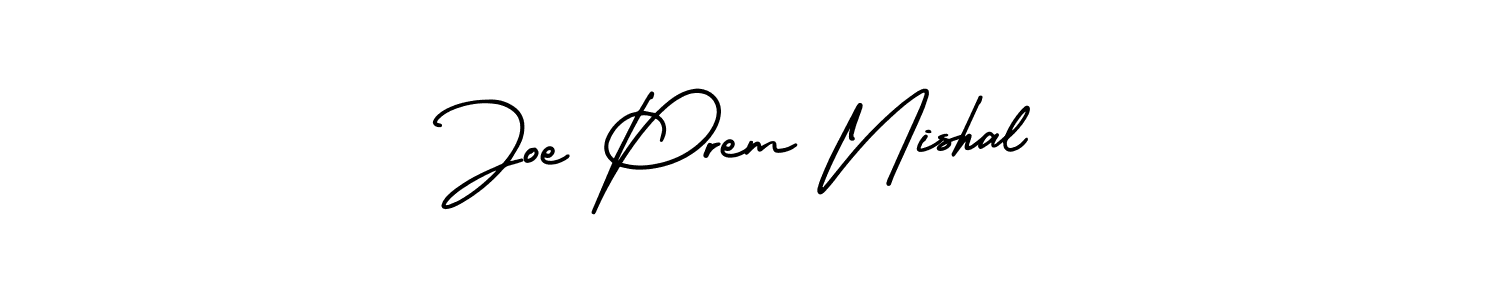 Use a signature maker to create a handwritten signature online. With this signature software, you can design (AmerikaSignatureDemo-Regular) your own signature for name Joe Prem Nishal. Joe Prem Nishal signature style 3 images and pictures png