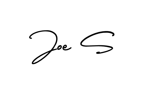 It looks lik you need a new signature style for name Joe S. Design unique handwritten (AmerikaSignatureDemo-Regular) signature with our free signature maker in just a few clicks. Joe S signature style 3 images and pictures png