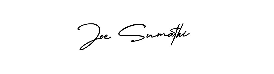 How to make Joe Sumathi signature? AmerikaSignatureDemo-Regular is a professional autograph style. Create handwritten signature for Joe Sumathi name. Joe Sumathi signature style 3 images and pictures png