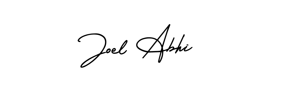 It looks lik you need a new signature style for name Joel Abhi. Design unique handwritten (AmerikaSignatureDemo-Regular) signature with our free signature maker in just a few clicks. Joel Abhi signature style 3 images and pictures png