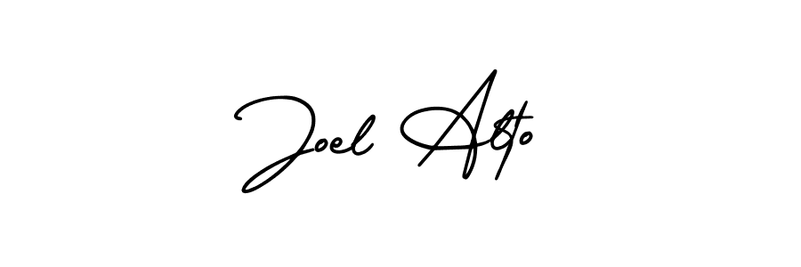 This is the best signature style for the Joel Alto name. Also you like these signature font (AmerikaSignatureDemo-Regular). Mix name signature. Joel Alto signature style 3 images and pictures png