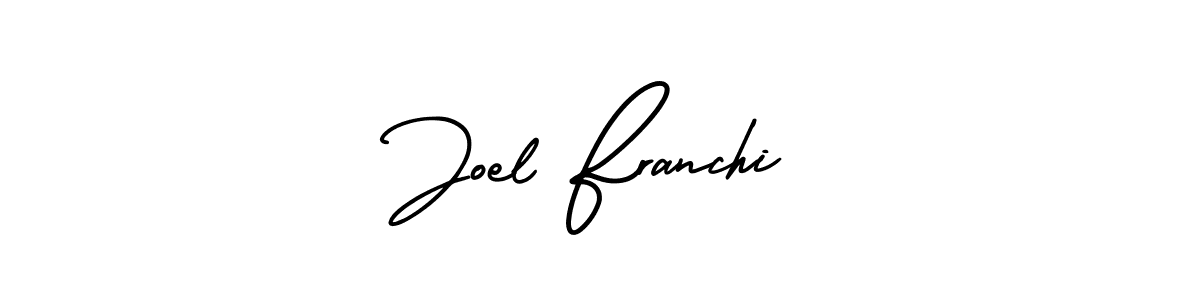 AmerikaSignatureDemo-Regular is a professional signature style that is perfect for those who want to add a touch of class to their signature. It is also a great choice for those who want to make their signature more unique. Get Joel Franchi name to fancy signature for free. Joel Franchi signature style 3 images and pictures png