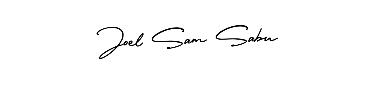 The best way (AmerikaSignatureDemo-Regular) to make a short signature is to pick only two or three words in your name. The name Joel Sam Sabu include a total of six letters. For converting this name. Joel Sam Sabu signature style 3 images and pictures png