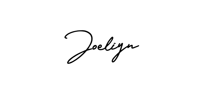Use a signature maker to create a handwritten signature online. With this signature software, you can design (AmerikaSignatureDemo-Regular) your own signature for name Joeliyn. Joeliyn signature style 3 images and pictures png