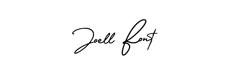 The best way (AmerikaSignatureDemo-Regular) to make a short signature is to pick only two or three words in your name. The name Joell Font include a total of six letters. For converting this name. Joell Font signature style 3 images and pictures png