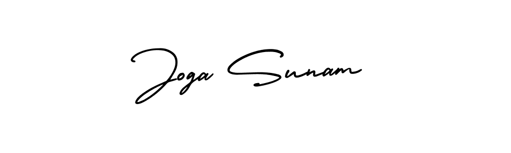 How to make Joga Sunam signature? AmerikaSignatureDemo-Regular is a professional autograph style. Create handwritten signature for Joga Sunam name. Joga Sunam signature style 3 images and pictures png