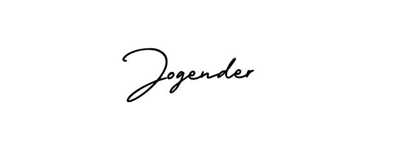 Jogender stylish signature style. Best Handwritten Sign (AmerikaSignatureDemo-Regular) for my name. Handwritten Signature Collection Ideas for my name Jogender. Jogender signature style 3 images and pictures png