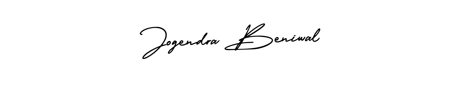 It looks lik you need a new signature style for name Jogendra Beniwal. Design unique handwritten (AmerikaSignatureDemo-Regular) signature with our free signature maker in just a few clicks. Jogendra Beniwal signature style 3 images and pictures png