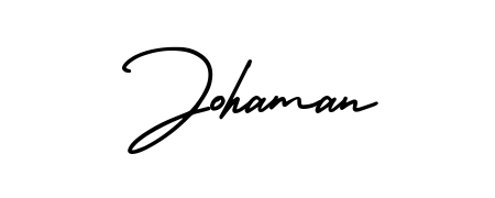 A dynamic signature style for Johaman using AmerikaSignatureDemo-Regular script. Designed to look authentic, handwritten, and professional. Johaman signature style 3 images and pictures png