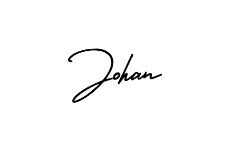 Design your own signature with our free online signature maker. With this signature software, you can create a handwritten (AmerikaSignatureDemo-Regular) signature for name Johan. Johan signature style 3 images and pictures png