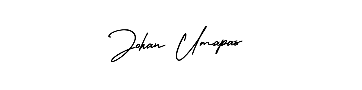 It looks lik you need a new signature style for name Johan Umapas. Design unique handwritten (AmerikaSignatureDemo-Regular) signature with our free signature maker in just a few clicks. Johan Umapas signature style 3 images and pictures png