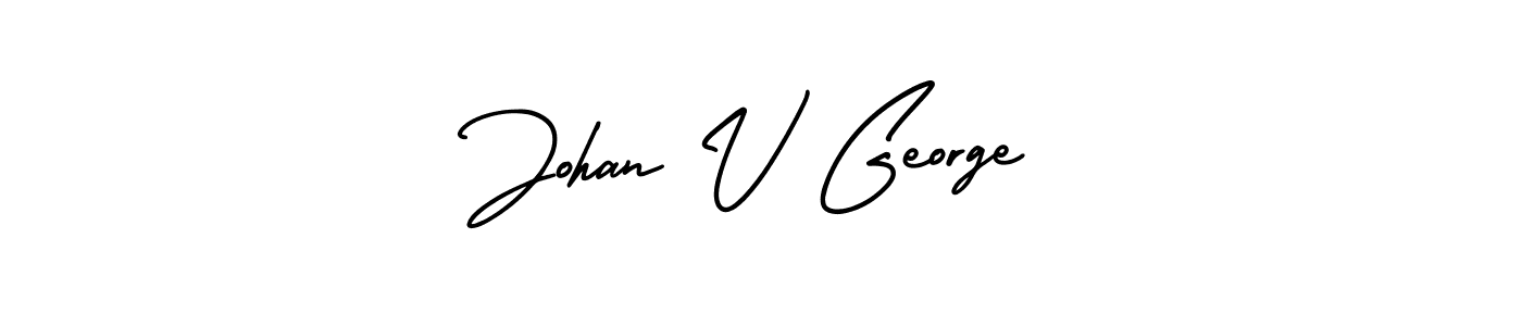 Design your own signature with our free online signature maker. With this signature software, you can create a handwritten (AmerikaSignatureDemo-Regular) signature for name Johan V George. Johan V George signature style 3 images and pictures png