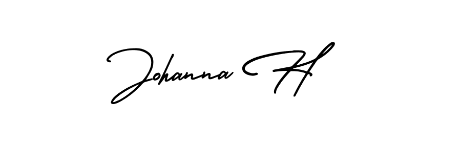 It looks lik you need a new signature style for name Johanna H. Design unique handwritten (AmerikaSignatureDemo-Regular) signature with our free signature maker in just a few clicks. Johanna H signature style 3 images and pictures png