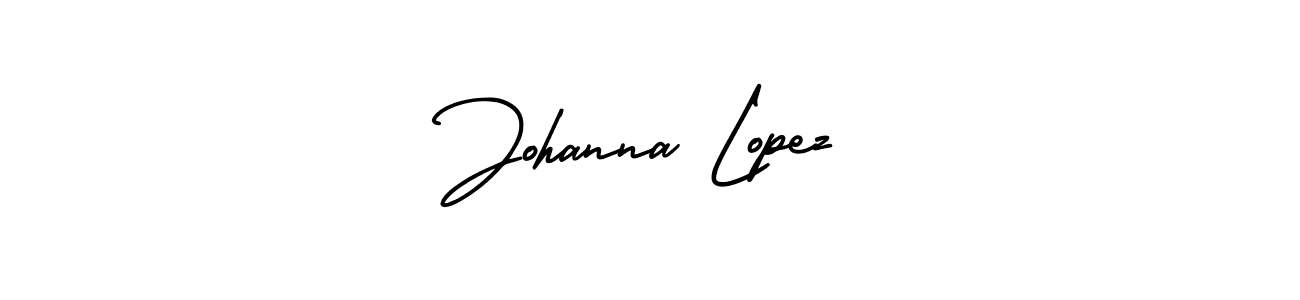 The best way (AmerikaSignatureDemo-Regular) to make a short signature is to pick only two or three words in your name. The name Johanna Lopez include a total of six letters. For converting this name. Johanna Lopez signature style 3 images and pictures png