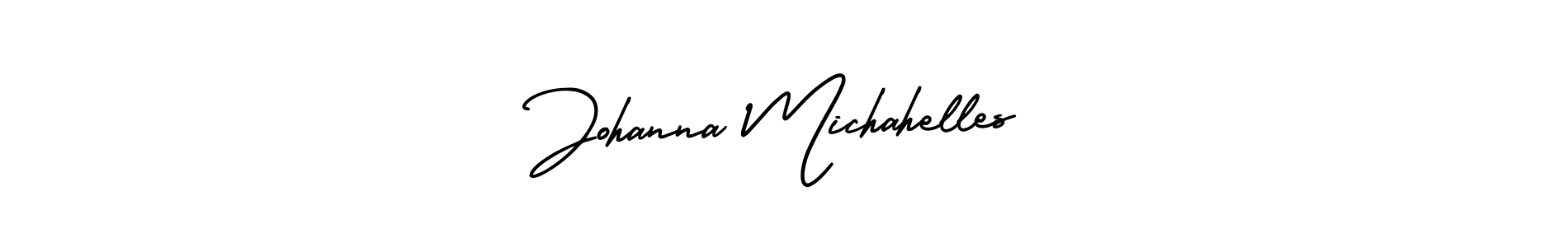 How to make Johanna Michahelles name signature. Use AmerikaSignatureDemo-Regular style for creating short signs online. This is the latest handwritten sign. Johanna Michahelles signature style 3 images and pictures png