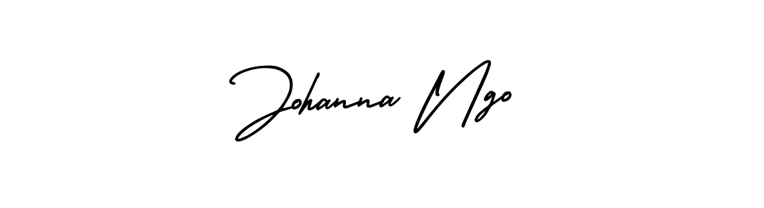 Johanna Ngo stylish signature style. Best Handwritten Sign (AmerikaSignatureDemo-Regular) for my name. Handwritten Signature Collection Ideas for my name Johanna Ngo. Johanna Ngo signature style 3 images and pictures png