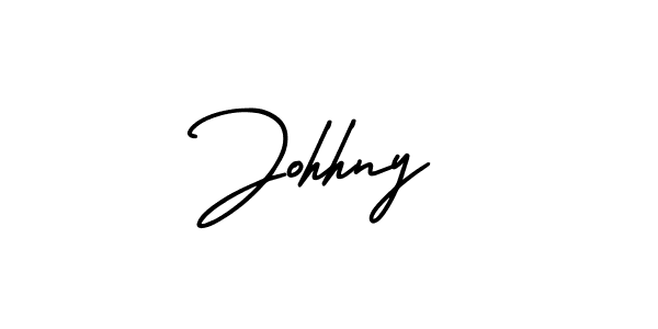 You should practise on your own different ways (AmerikaSignatureDemo-Regular) to write your name (Johhny) in signature. don't let someone else do it for you. Johhny signature style 3 images and pictures png