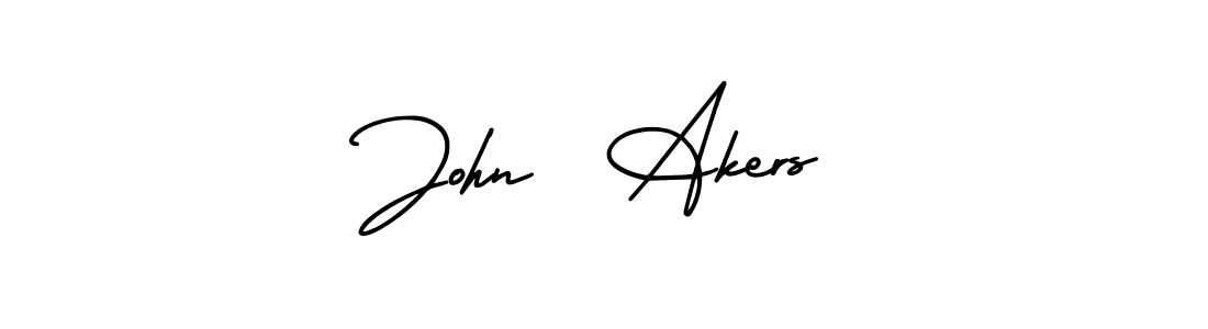 It looks lik you need a new signature style for name John  Akers. Design unique handwritten (AmerikaSignatureDemo-Regular) signature with our free signature maker in just a few clicks. John  Akers signature style 3 images and pictures png