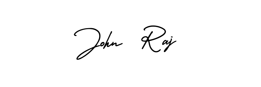 John  Raj stylish signature style. Best Handwritten Sign (AmerikaSignatureDemo-Regular) for my name. Handwritten Signature Collection Ideas for my name John  Raj. John  Raj signature style 3 images and pictures png