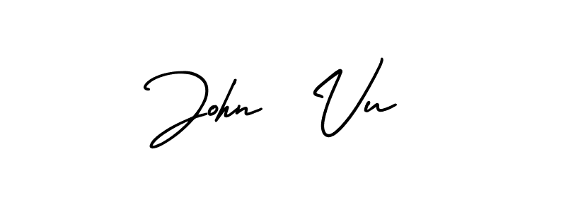 if you are searching for the best signature style for your name John  Vu. so please give up your signature search. here we have designed multiple signature styles  using AmerikaSignatureDemo-Regular. John  Vu signature style 3 images and pictures png