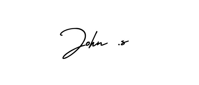 Create a beautiful signature design for name John .s. With this signature (AmerikaSignatureDemo-Regular) fonts, you can make a handwritten signature for free. John .s signature style 3 images and pictures png