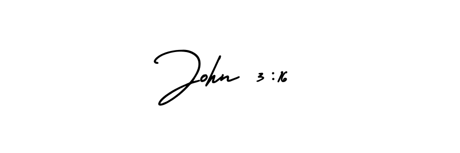 The best way (AmerikaSignatureDemo-Regular) to make a short signature is to pick only two or three words in your name. The name John 3:16 include a total of six letters. For converting this name. John 3:16 signature style 3 images and pictures png