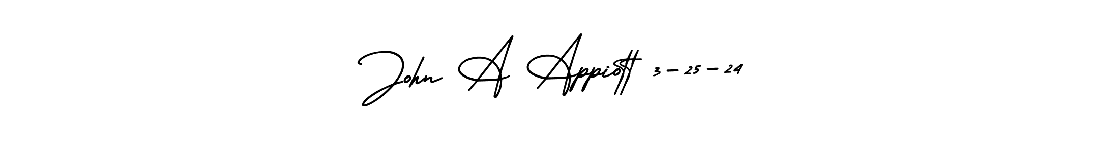 John A Appiott 3-25-24 stylish signature style. Best Handwritten Sign (AmerikaSignatureDemo-Regular) for my name. Handwritten Signature Collection Ideas for my name John A Appiott 3-25-24. John A Appiott 3-25-24 signature style 3 images and pictures png