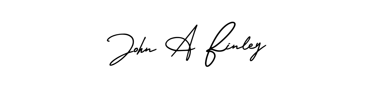 Make a beautiful signature design for name John A Finley. With this signature (AmerikaSignatureDemo-Regular) style, you can create a handwritten signature for free. John A Finley signature style 3 images and pictures png