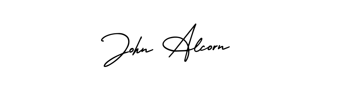 Also You can easily find your signature by using the search form. We will create John Alcorn name handwritten signature images for you free of cost using AmerikaSignatureDemo-Regular sign style. John Alcorn signature style 3 images and pictures png