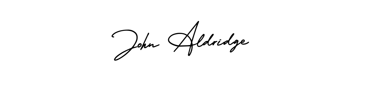 This is the best signature style for the John Aldridge name. Also you like these signature font (AmerikaSignatureDemo-Regular). Mix name signature. John Aldridge signature style 3 images and pictures png