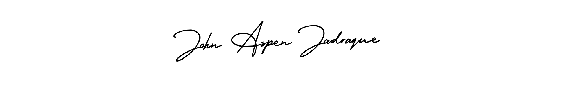 if you are searching for the best signature style for your name John Aspen Jadraque. so please give up your signature search. here we have designed multiple signature styles  using AmerikaSignatureDemo-Regular. John Aspen Jadraque signature style 3 images and pictures png