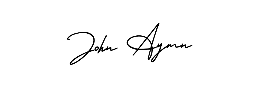 How to Draw John Aymn signature style? AmerikaSignatureDemo-Regular is a latest design signature styles for name John Aymn. John Aymn signature style 3 images and pictures png